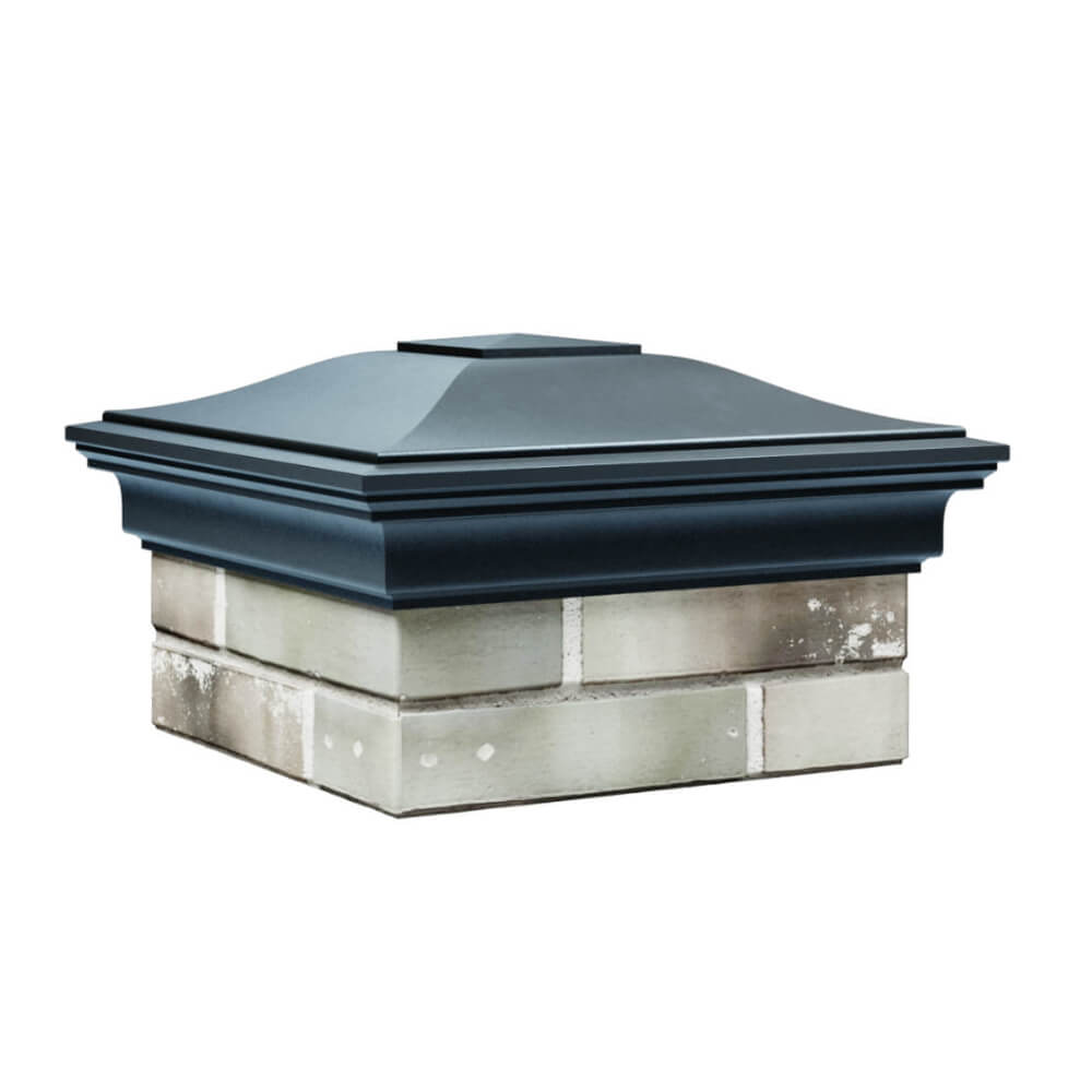 Колпак Zking Монблан Серый на столб 1.5х1.5 еврокирпича 0.7НФ (355х355мм) в Майкопе фото