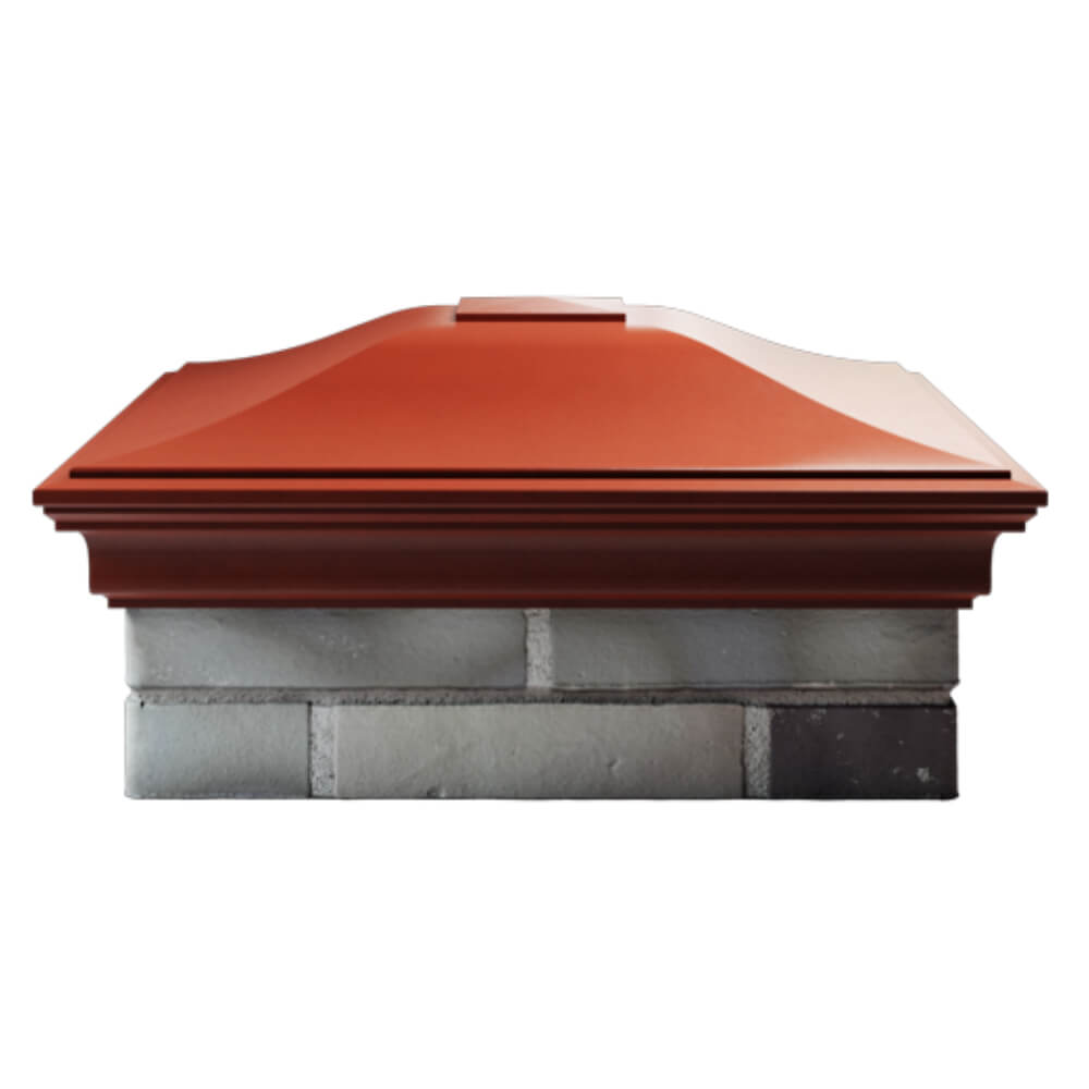 Колпак Zking Монблан Красный на столб 2х2 кирпича (515х515мм) в Майкопе фото