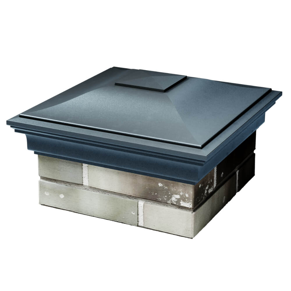 Колпак Zking Монблан Серый на столб 1.5х1.5 кирпича (385х385мм) в Майкопе фото