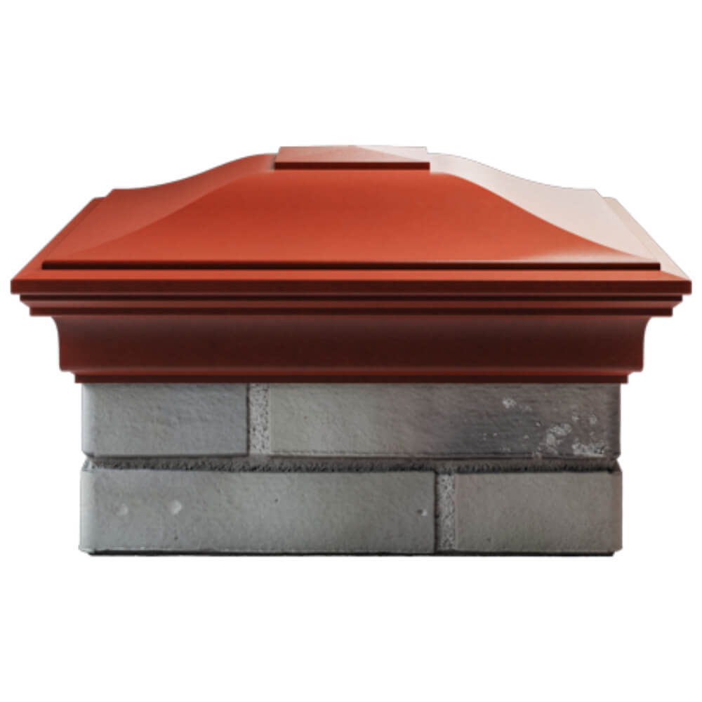 Колпак Zking Монблан Красный на столб 1.5х1.5 кирпича (385х385мм) Майкоп фото