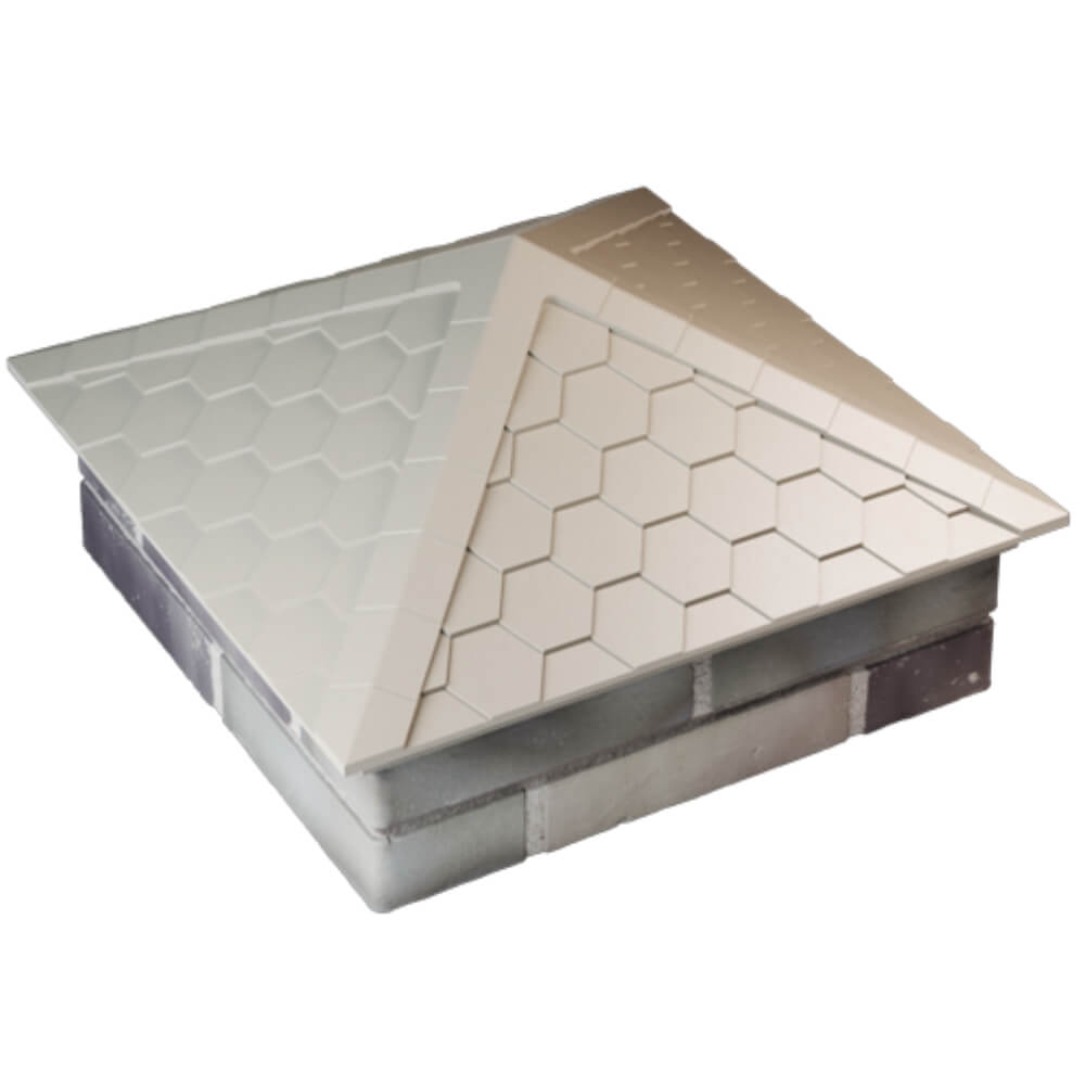 Колпак Zking Эверест Бежевый на столб 2х2 кирпича (535х535мм) Майкоп фото