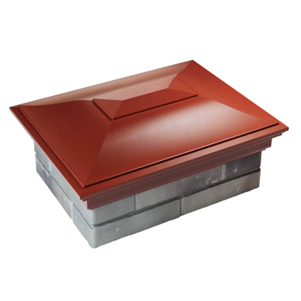 Колпак Zking Монблан Красный на столб 2х1.5 кирпича (515х385мм) Майкоп фото