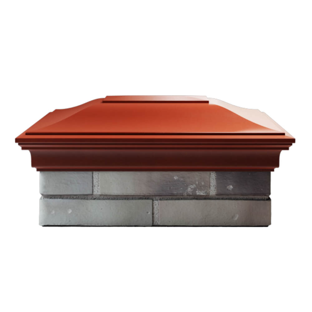 Колпак Zking Монблан Красный на столб 2х1.5 кирпича (515х385мм) в Майкопе фото