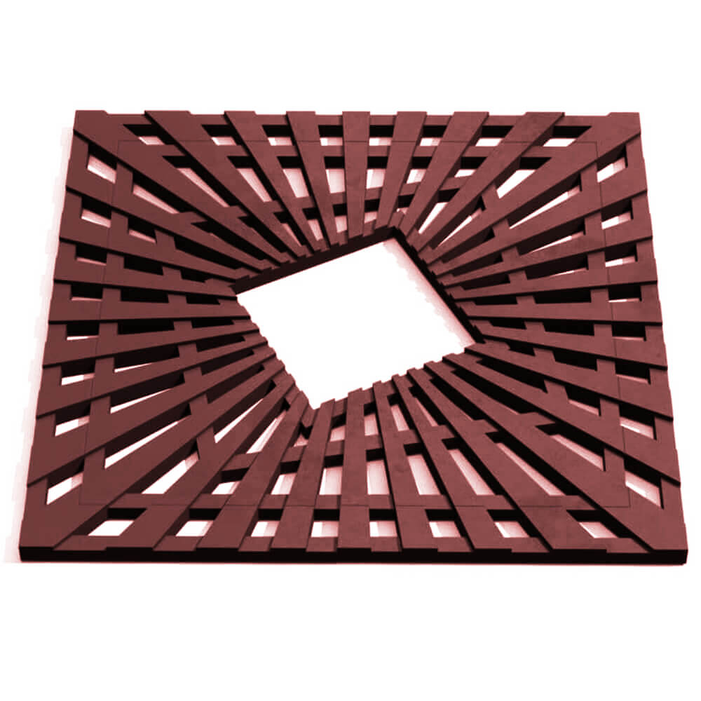 Приствольная решетка для дерева ZKING ATMOSPHERE 1.2х1.2м Коричневая Майкоп фото