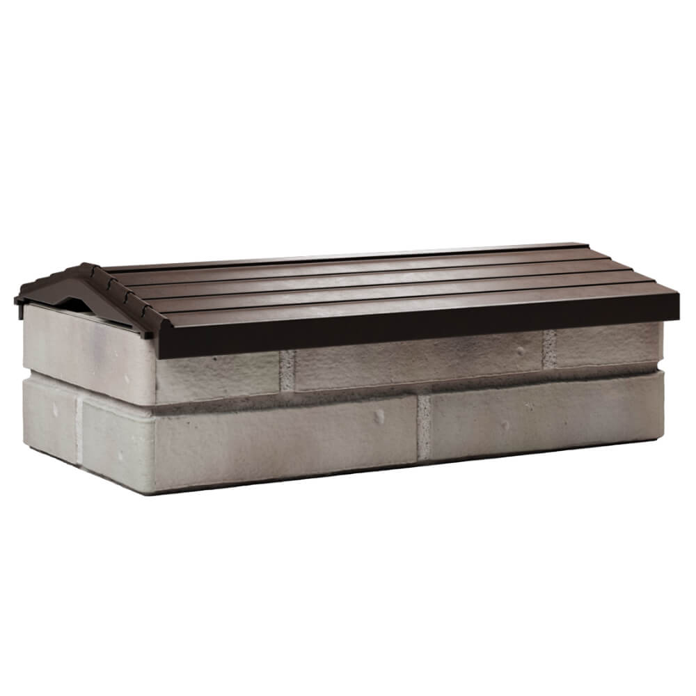 Парапет Zking Бона ХайТек Коричневый с посадкой на 1 кирпич (200/225/255мм) Майкоп фото