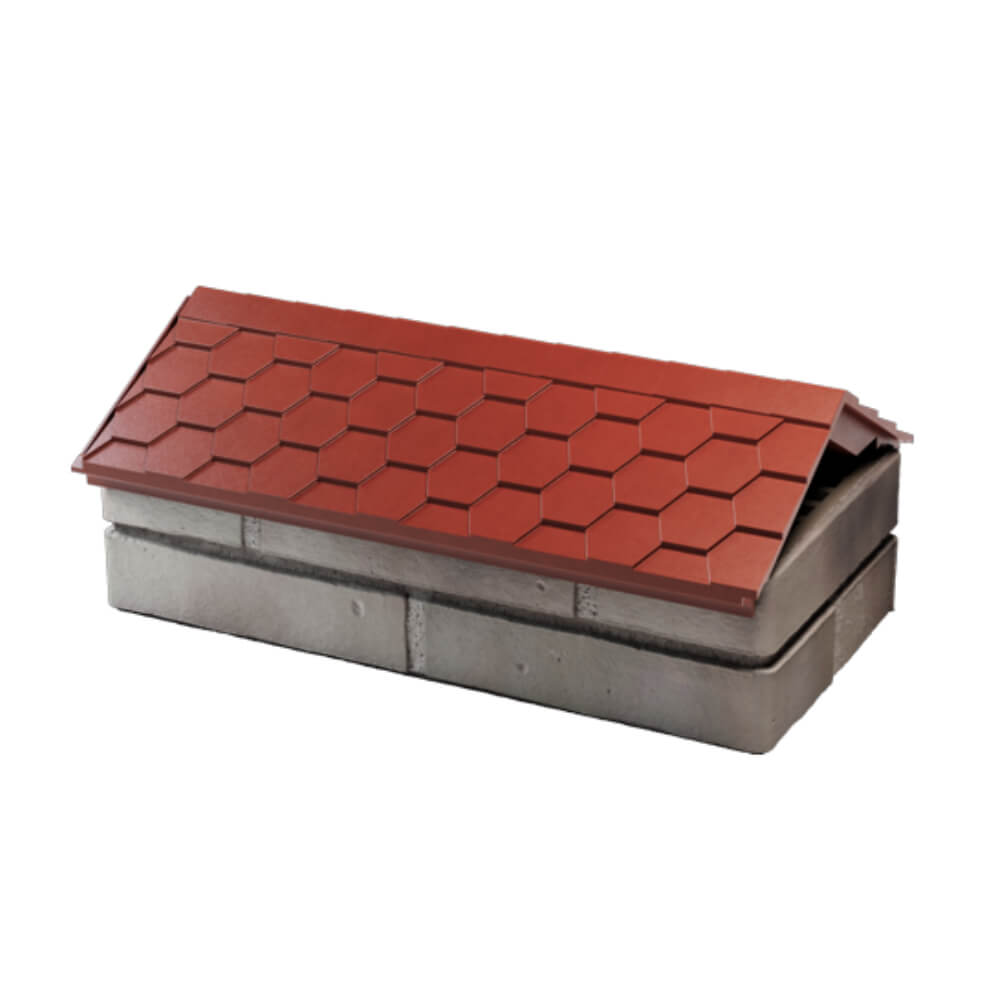 Парапет Zking Эверест Красный с посадкой на 1 кирпич (200/225/255мм) в Майкопе фото