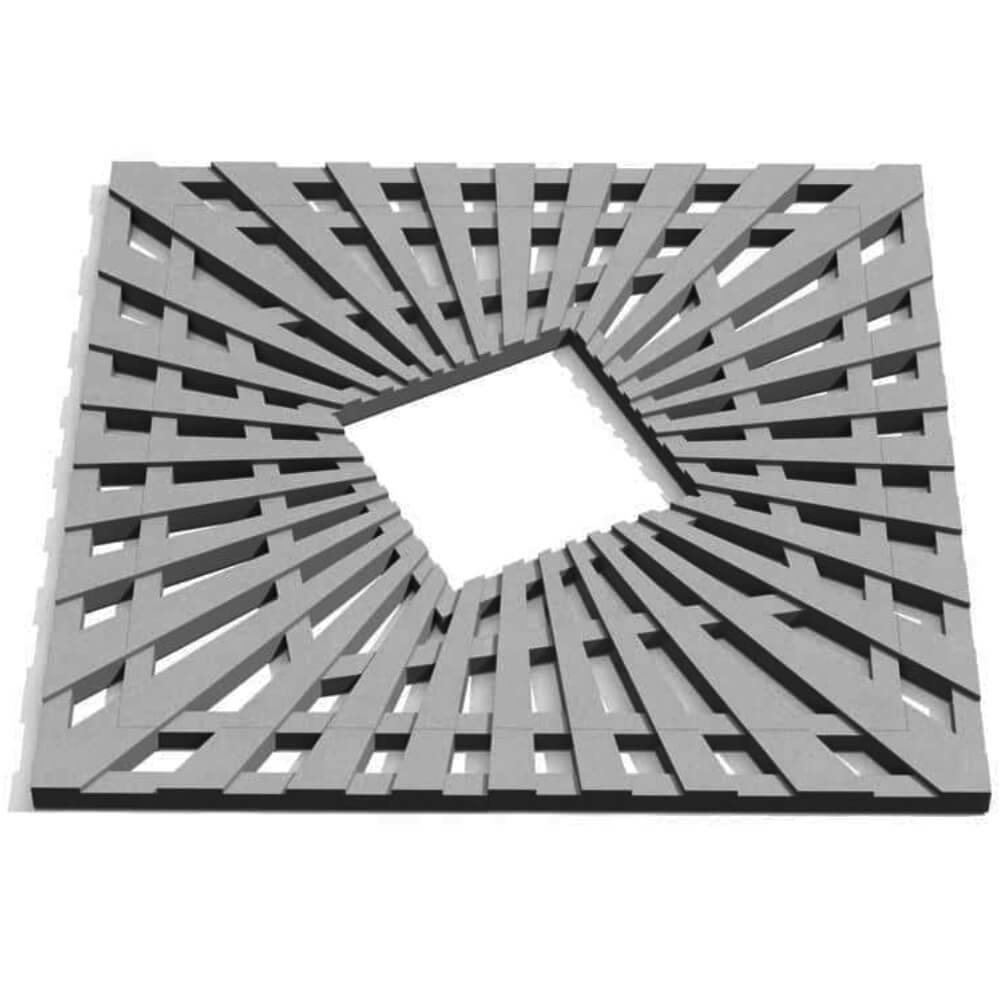 Приствольная решетка для дерева ZKING ATMOSPHERE 1.2х1.2м Серая Майкоп фото