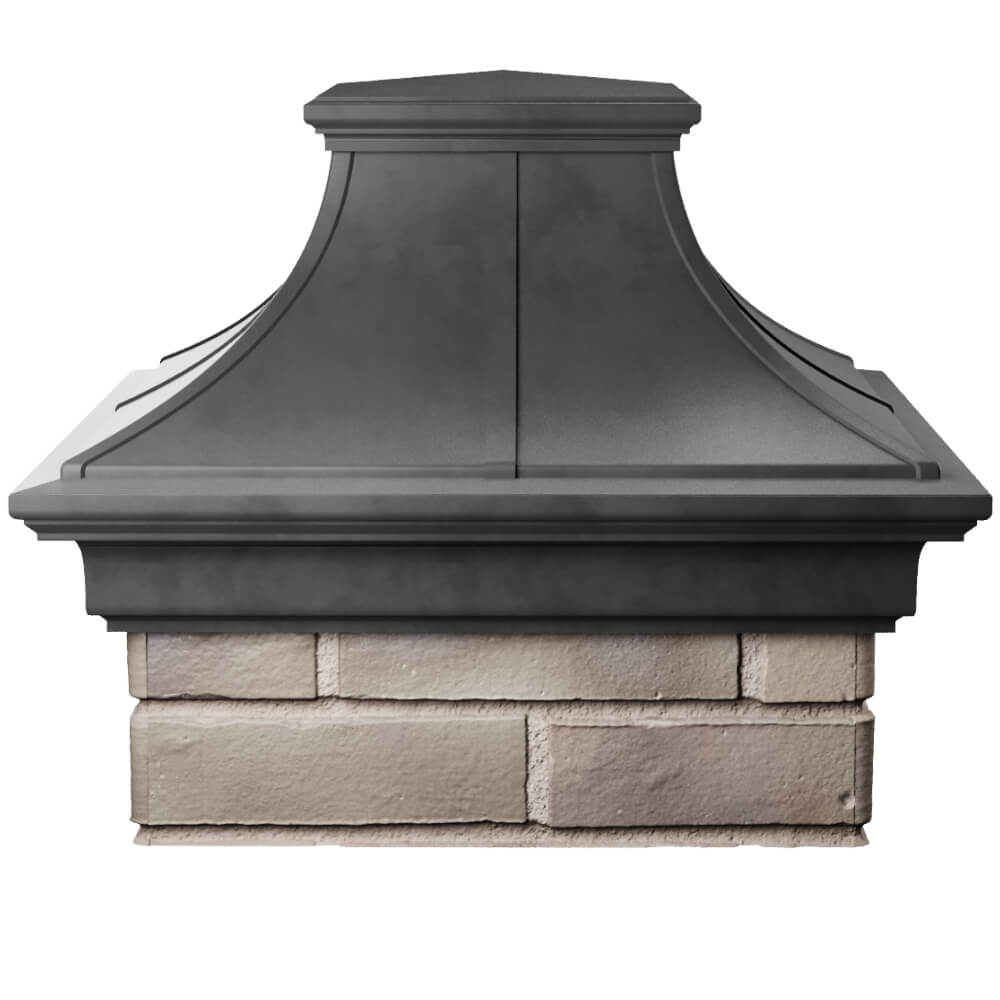 Колпак Zking Монблан Премиум Серый на столб 1.5х1.5 кирпича (385х385мм) Майкоп фото