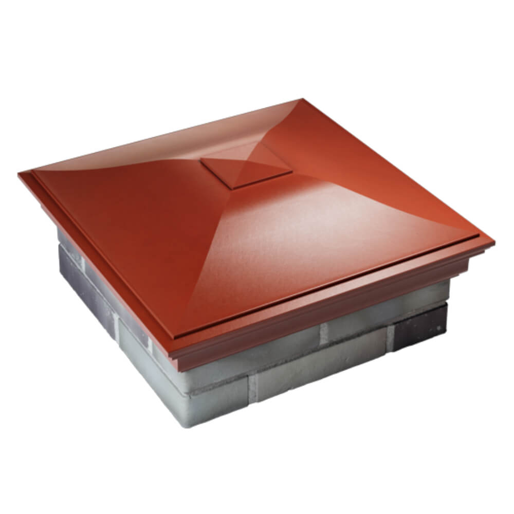 Колпак Zking Монблан Красный на столб 2х2 кирпича (515х515мм) Майкоп фото