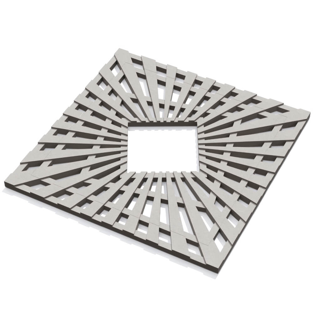 Приствольная решетка для дерева ZKING ATMOSPHERE 1.2х1.2м Бежевая в Майкопе фото