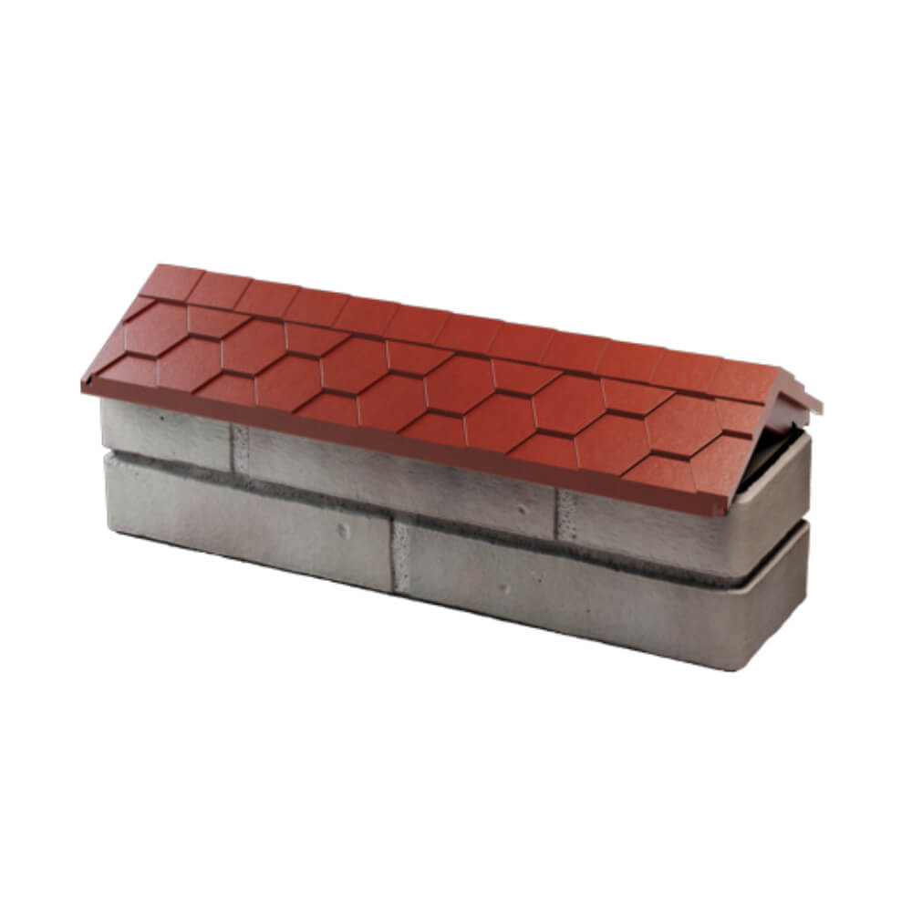 Парапет Zking Эверест Красный с посадкой на 0.5 кирпича (130мм) в Майкопе фото