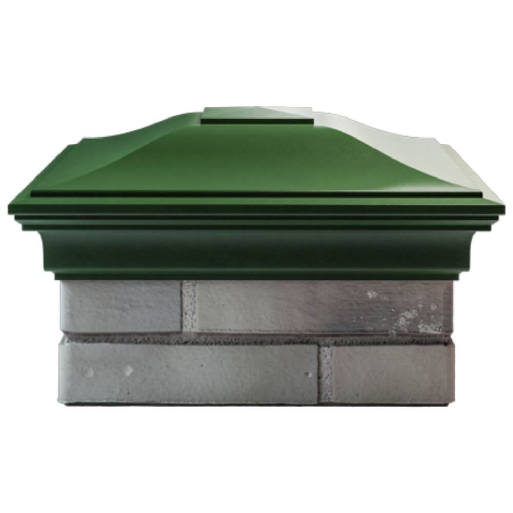 Колпак Zking Монблан Зеленый на столб 1.5х1.5 кирпича (385х385мм) Майкоп фото