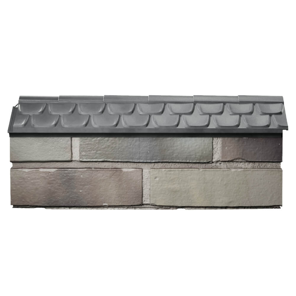 Парапет Zking Эльбрус Серый с посадкой на 0.5 кирпича (130мм) в Майкопе фото