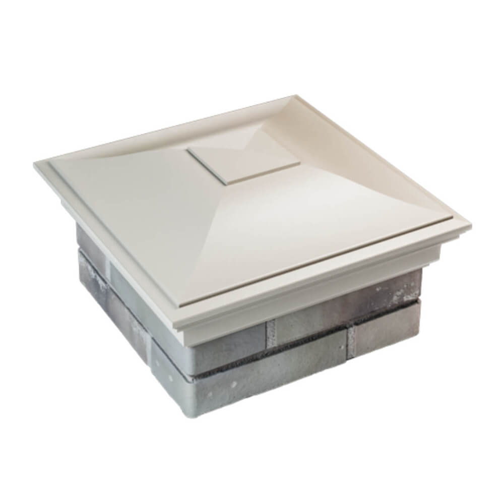 Колпак Zking Монблан Бежевый на столб 1.5х1.5 еврокирпича 0.7НФ (355х355мм) в Майкопе фото