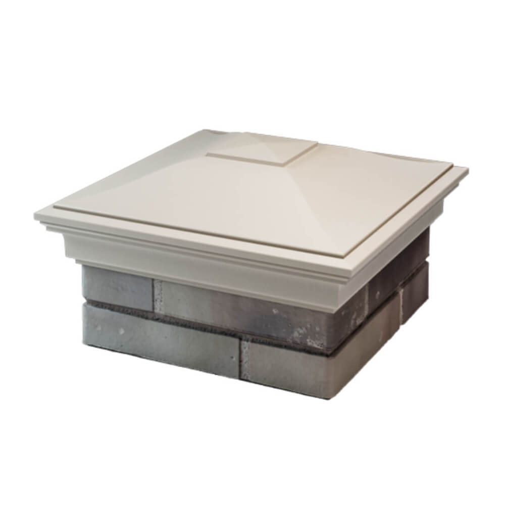 Колпак Zking Монблан Бежевый на столб 1.5х1.5 еврокирпича 0.7НФ (355х355мм) в Майкопе фото