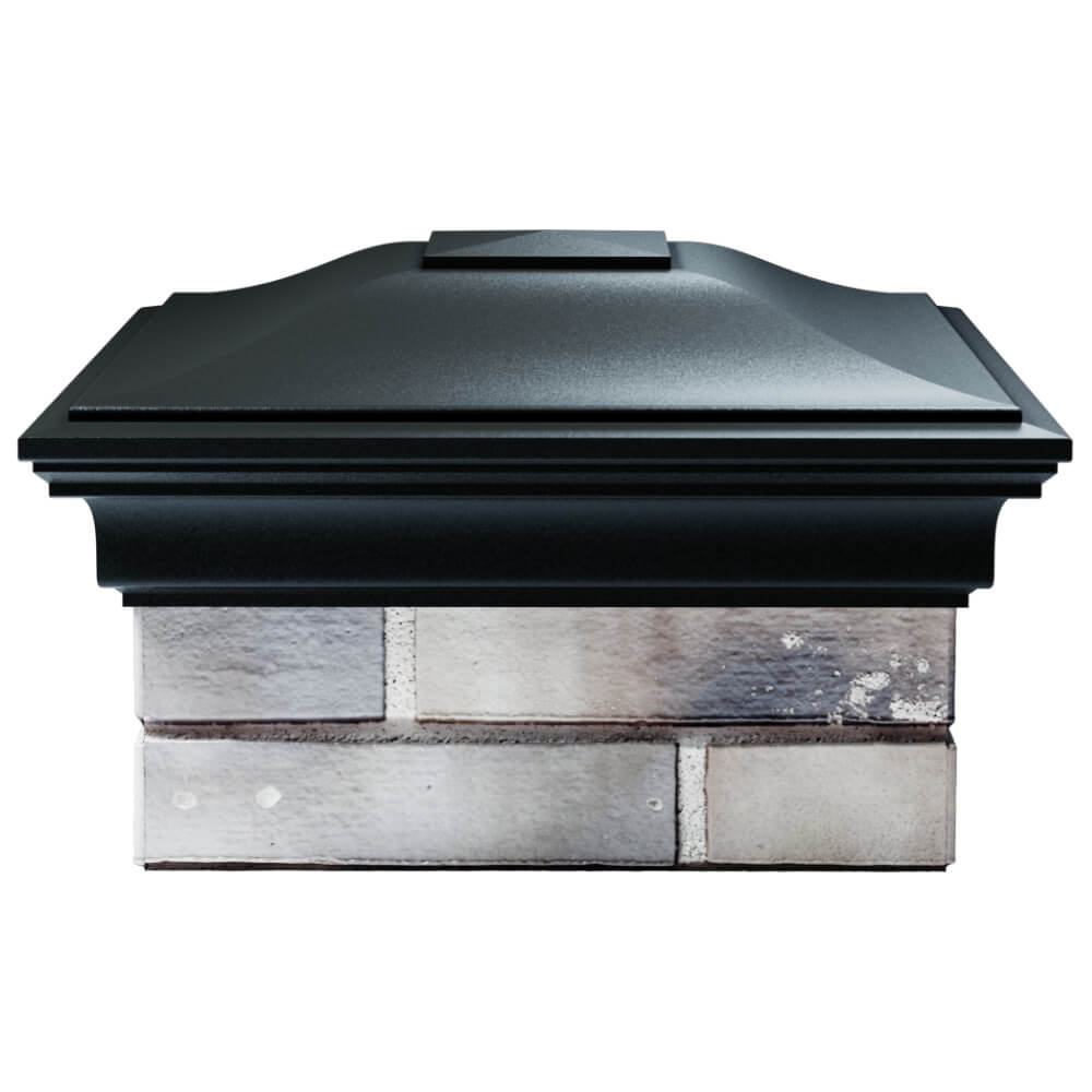 Колпак Zking Монблан Черный на столб 1.5х1.5 кирпича (385х385мм) Майкоп фото