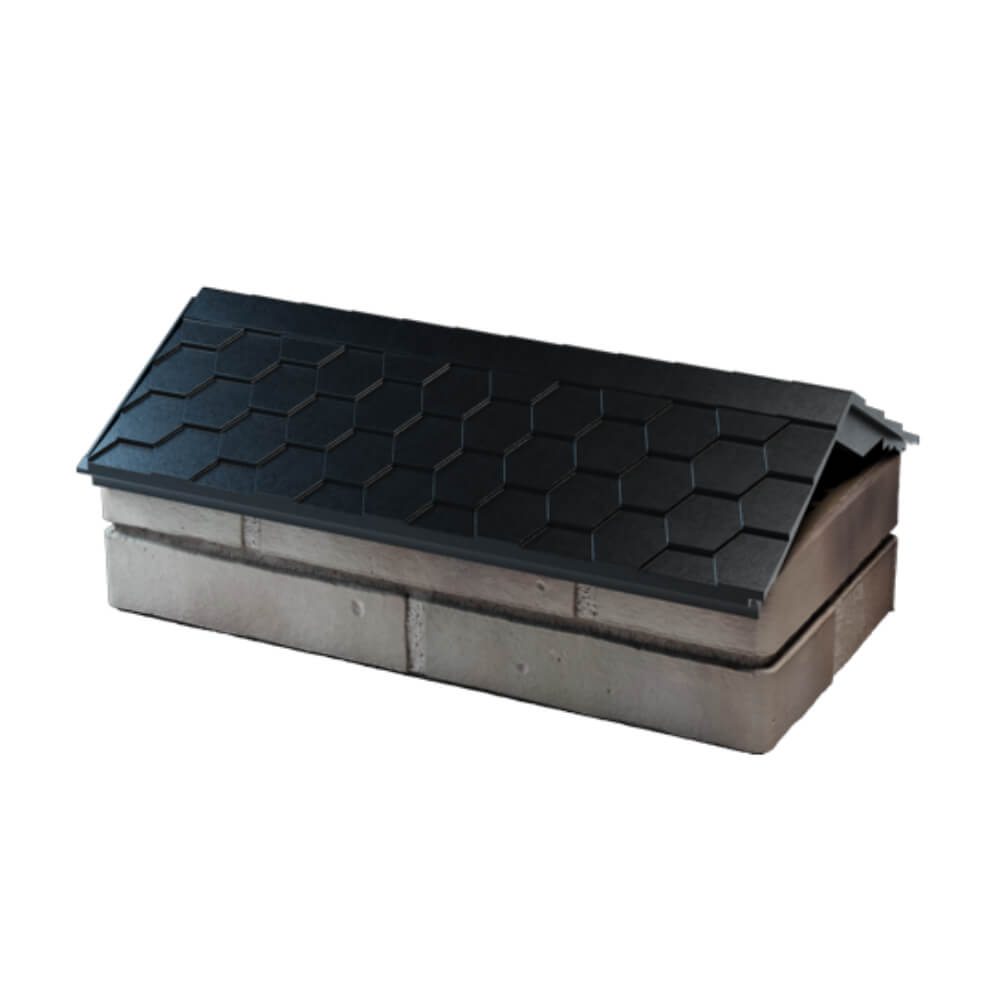 Парапет Zking Эверест Черный с посадкой на 1 кирпич (200/225/255мм) в Майкопе фото