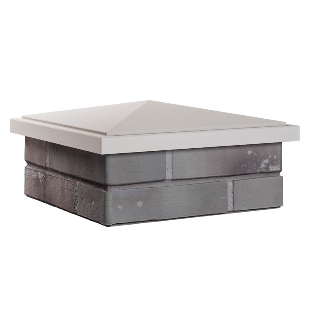 Колпак Zking БонаМоно Бежевый на столб 1.5х1.5 кирпича (385х385, 400х400мм) в Майкопе фото