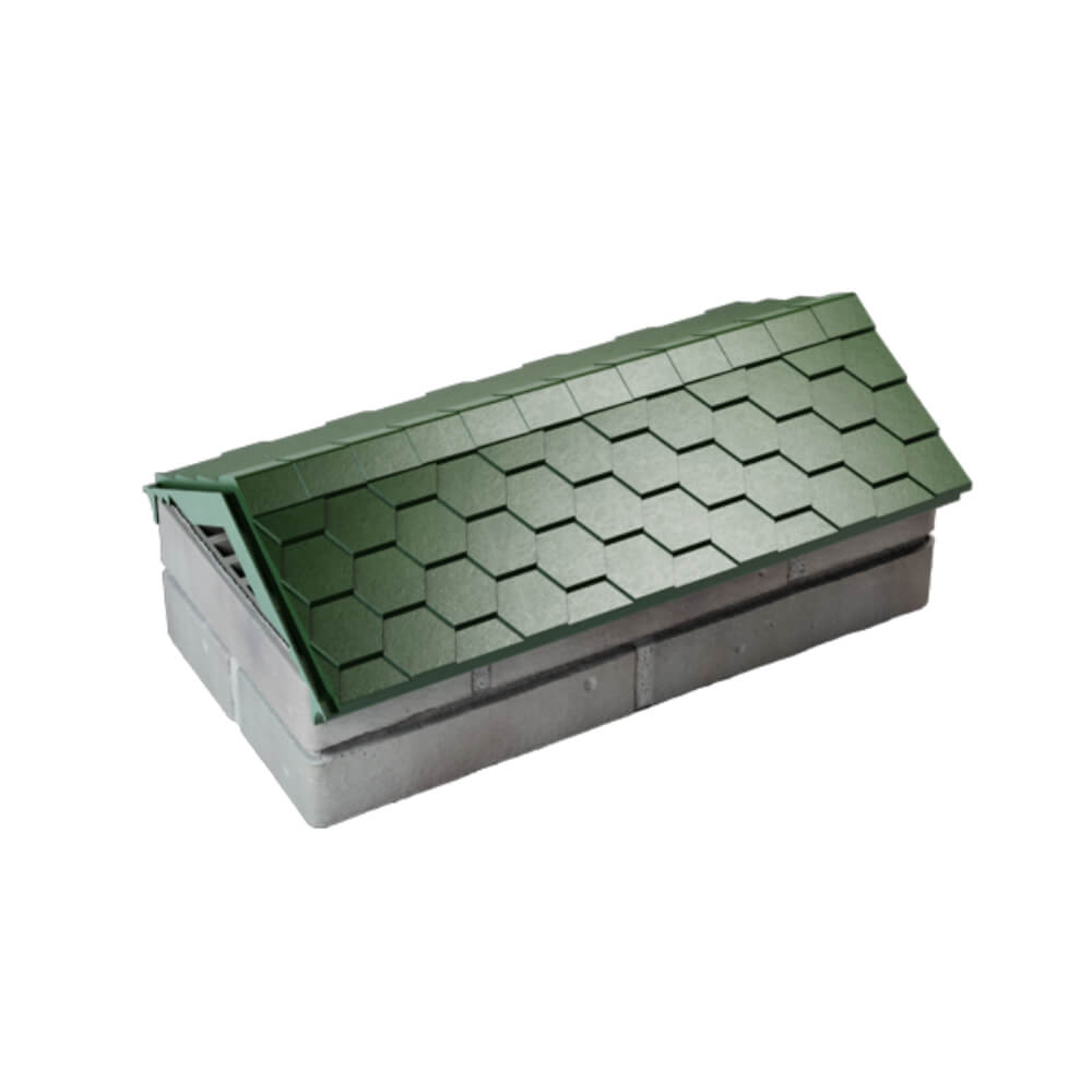 Парапет Zking Эверест Зеленый с посадкой на 1 кирпич (200/225/255мм) в Майкопе фото