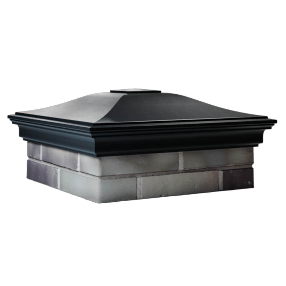 Колпак Zking Монблан Черный на столб 2х2 кирпича (515х515мм) в Майкопе фото