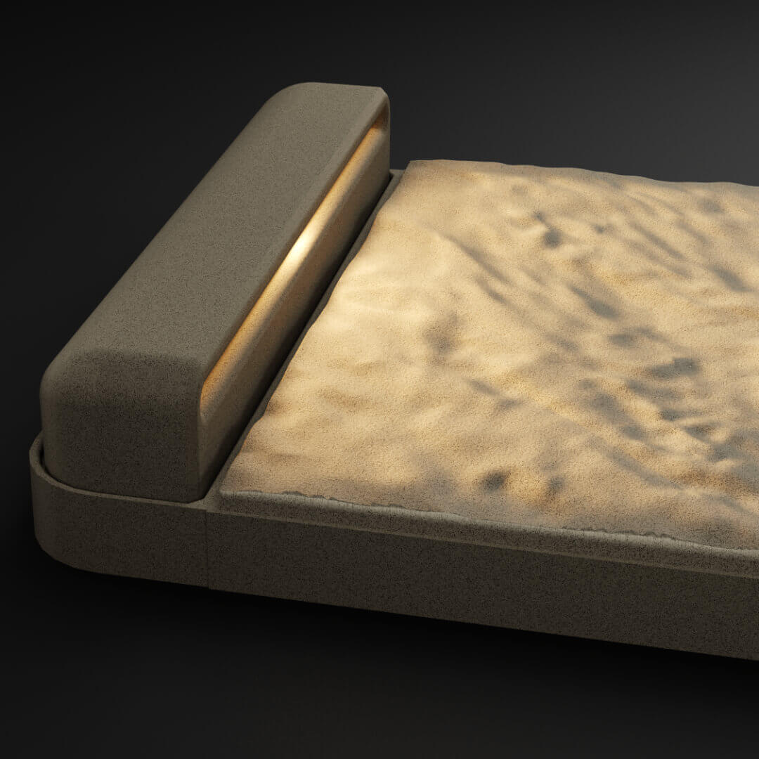 LED Светильник для шаговой плиты STONE Светлая Галька 330х75х98мм Майкоп фото