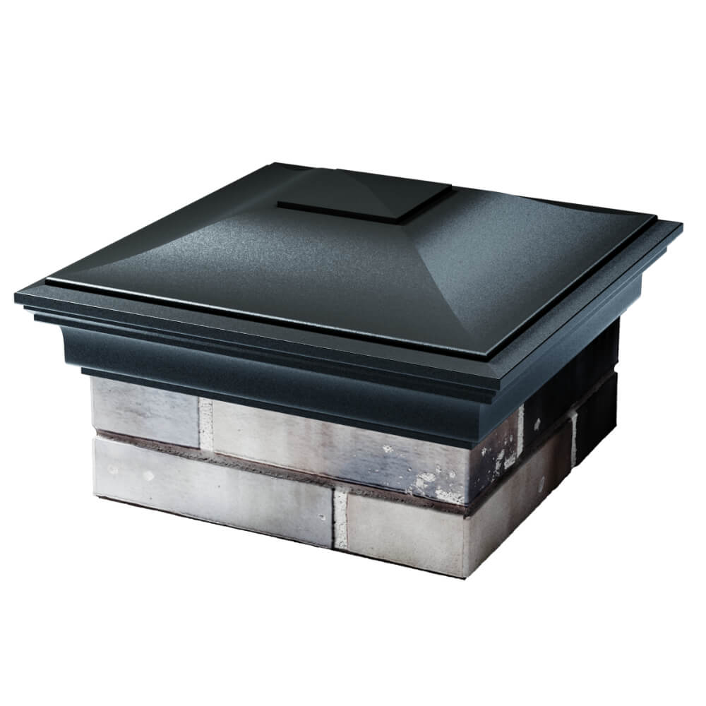 Колпак Zking Монблан Черный на столб 1.5х1.5 кирпича (385х385мм) в Майкопе фото