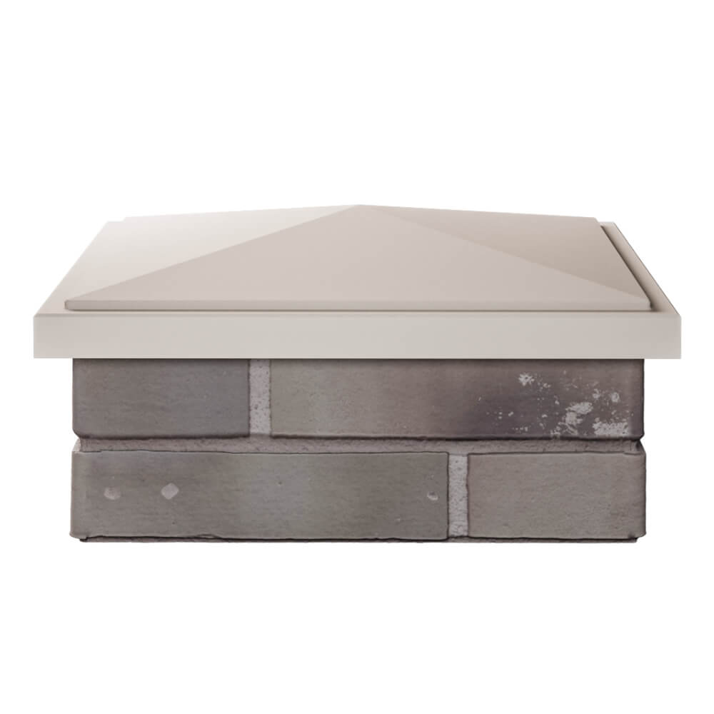 Колпак Zking БонаМоно Бежевый на столб 1.5х1.5 кирпича (385х385, 400х400мм) Майкоп фото