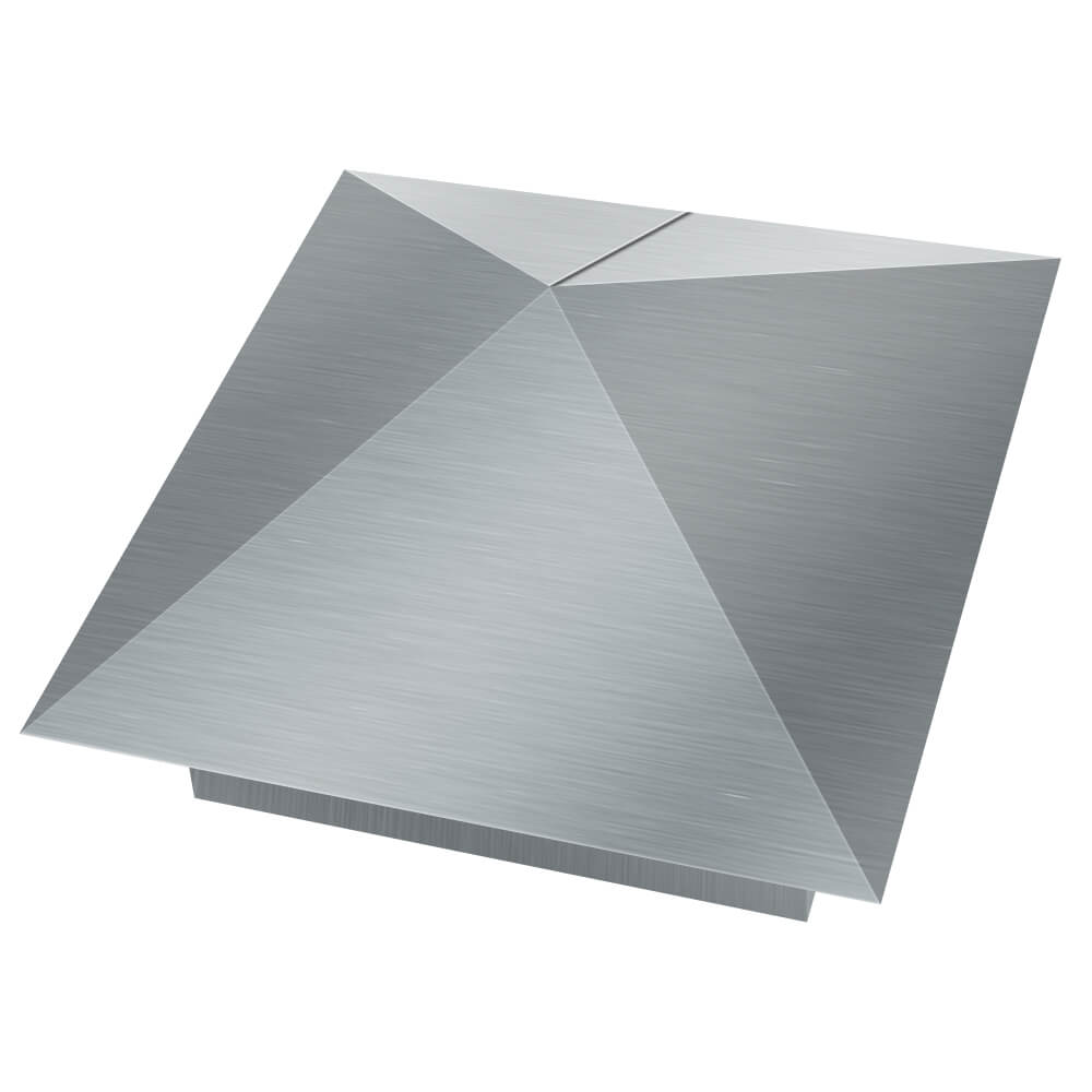 Колпак металлический 380х380мм оцинкованный заборный Майкоп фото