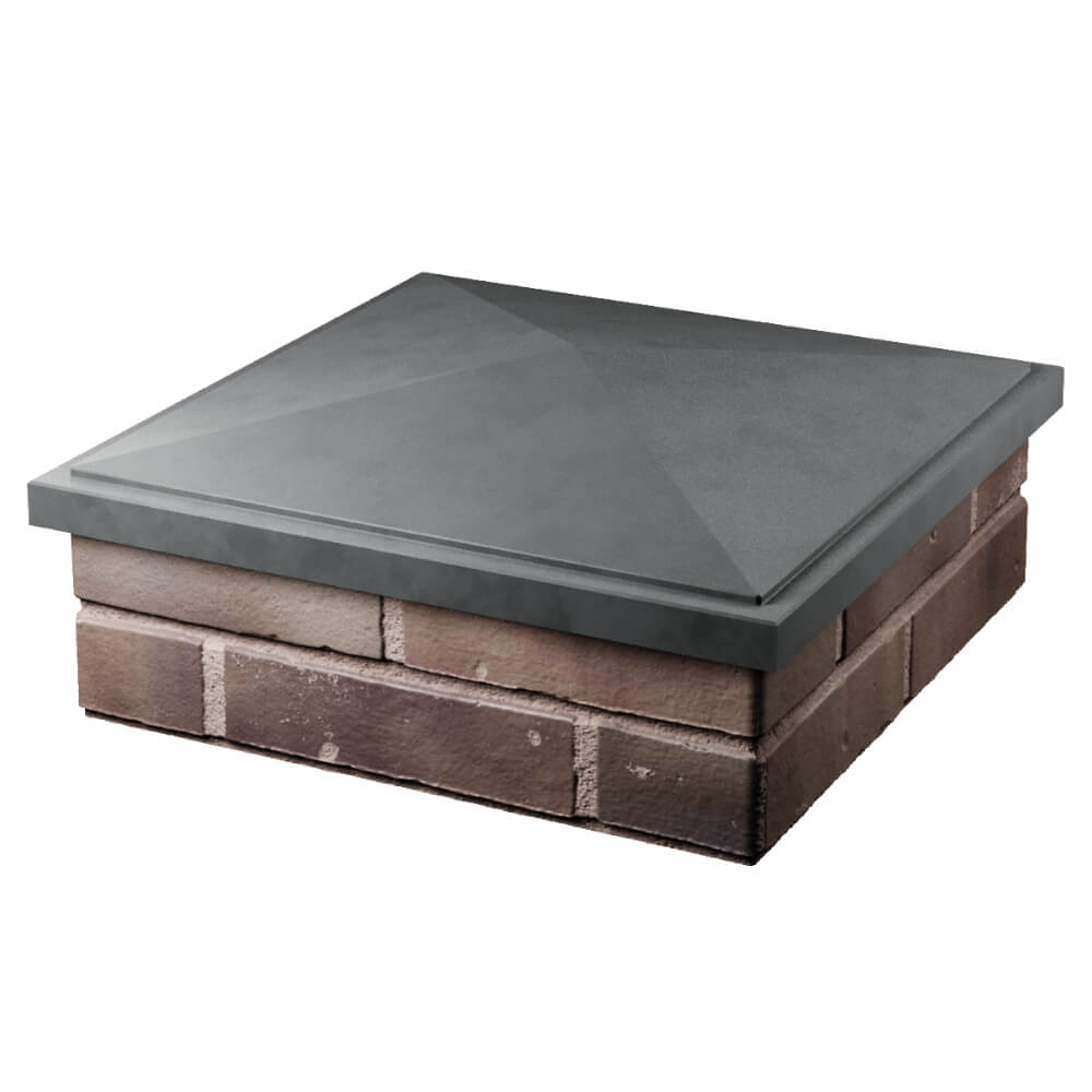 Колпак Zking БонаМоно Серый на столб 2х2 кирпича (515х515, 530х530мм) в Майкопе фото