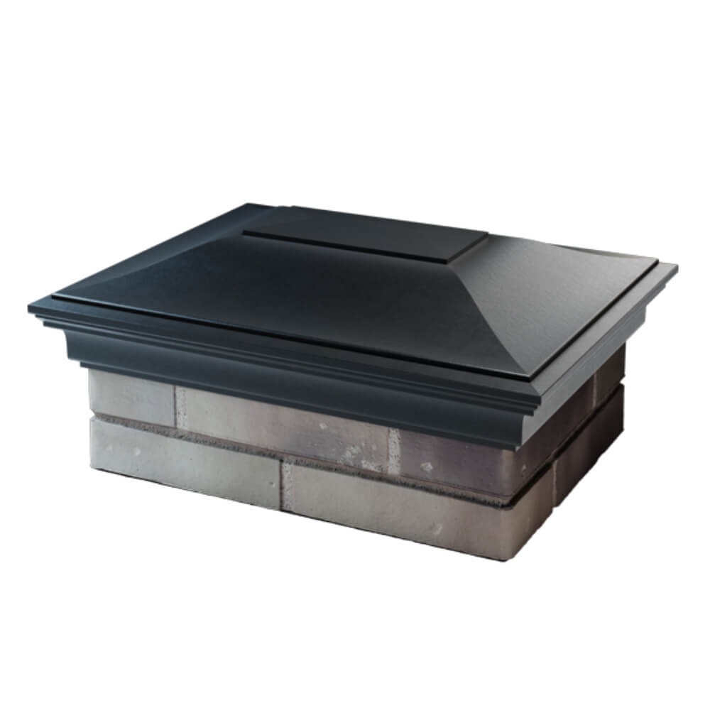 Колпак Zking Монблан Черный на столб 2х1.5 кирпича (515х385мм) в Майкопе фото