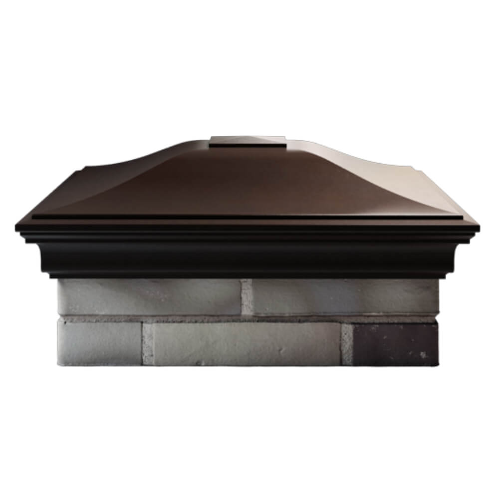 Колпак Zking Монблан Коричневый на столб 2х2 кирпича (515х515мм) в Майкопе фото