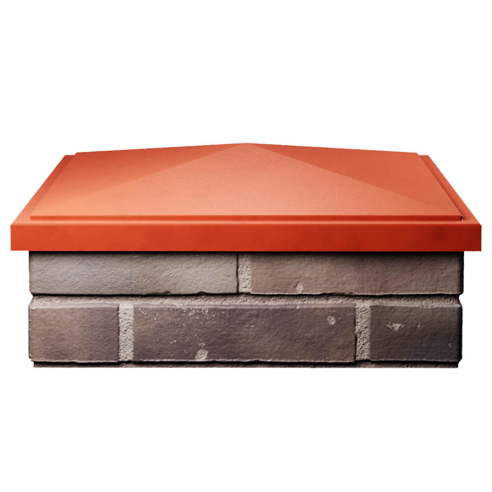 Колпак Zking БонаМоно Красный на столб 2х2 кирпича (515х515, 530х530мм) Майкоп фото