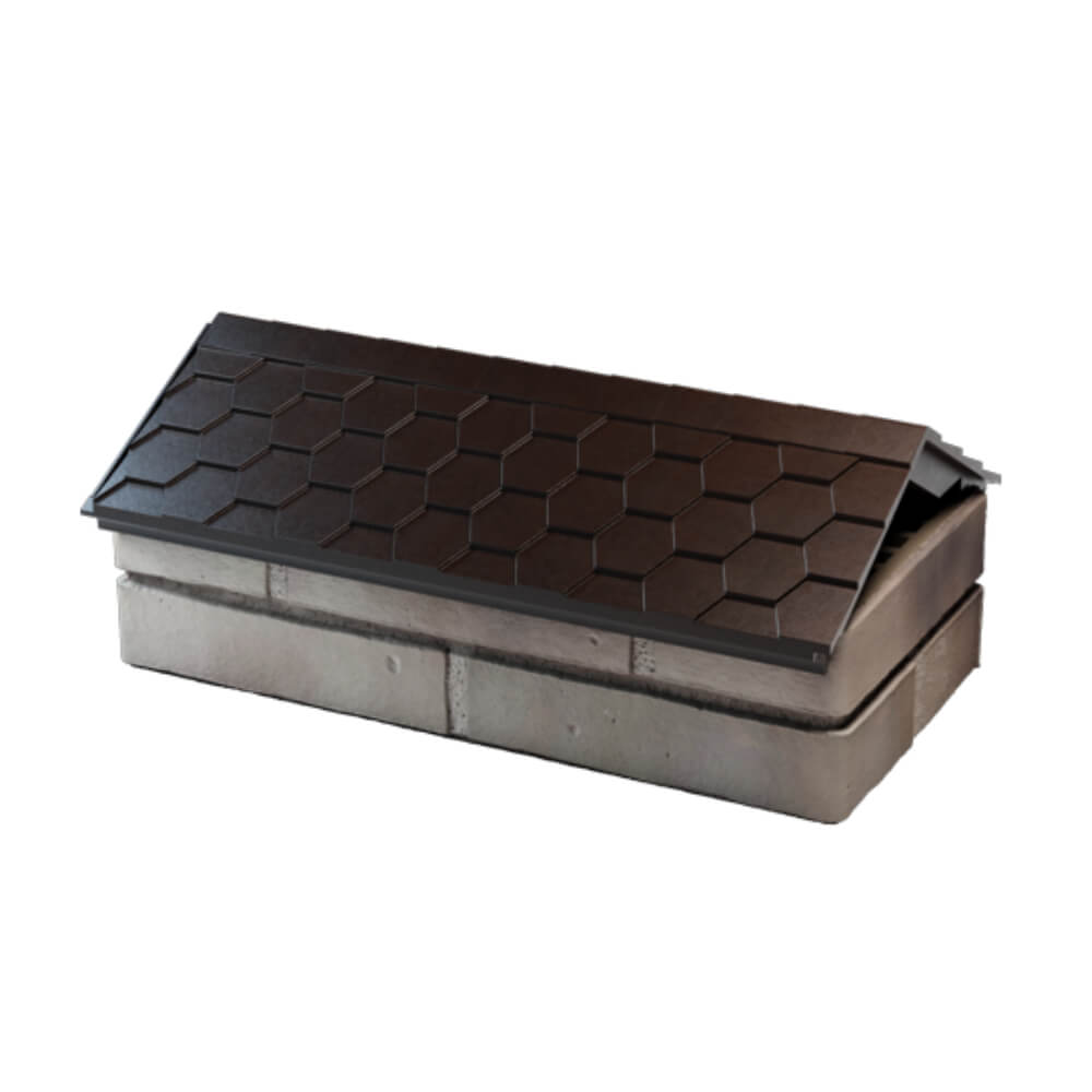 Парапет Zking Эверест Коричневый с посадкой на 1 кирпич (200/225/255мм) в Майкопе фото