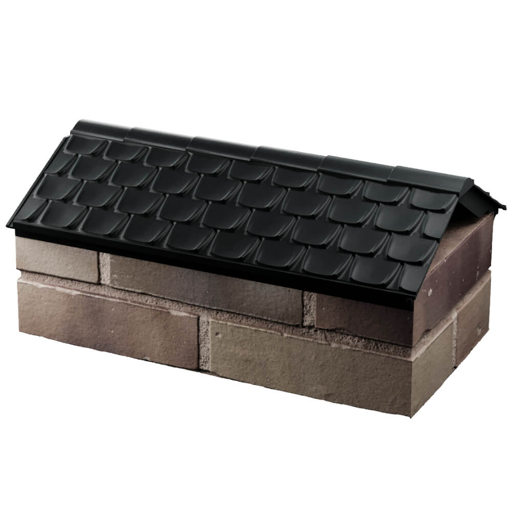 Парапет Zking Эльбрус Черный с посадкой на 1 кирпич (255мм) в Майкопе фото