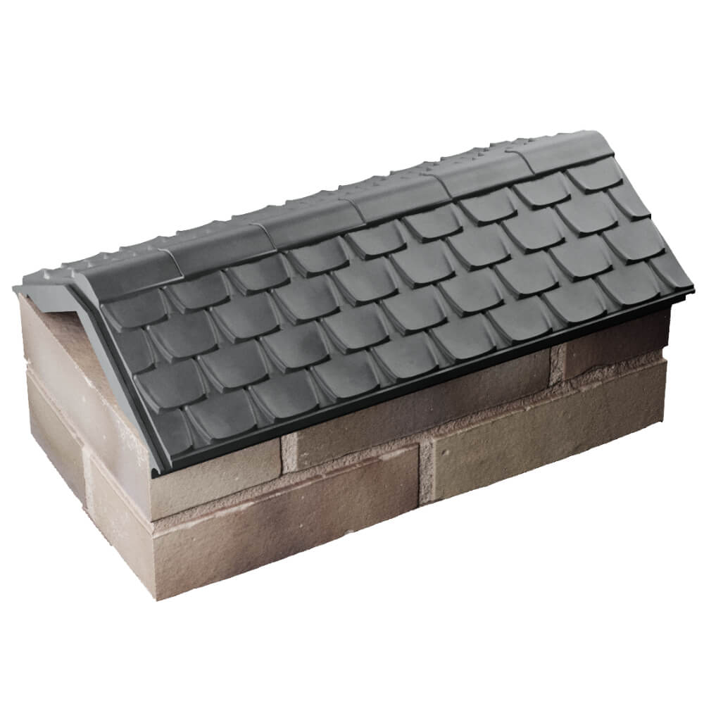 Парапет Zking Эльбрус Серый с посадкой на 1 кирпич (255мм) в Майкопе фото