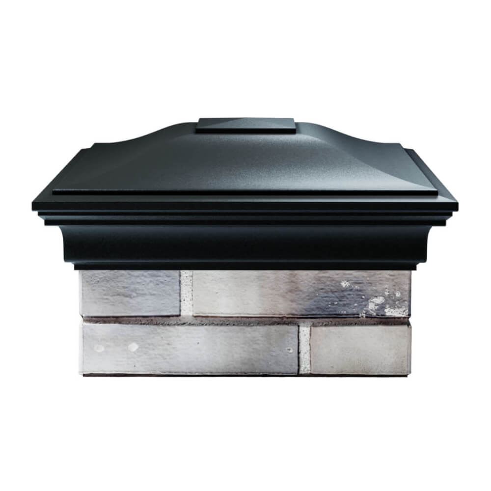 Колпак Zking Монблан Черный на столб 1.5х1.5 еврокирпича 0.7НФ (355х355мм) Майкоп фото