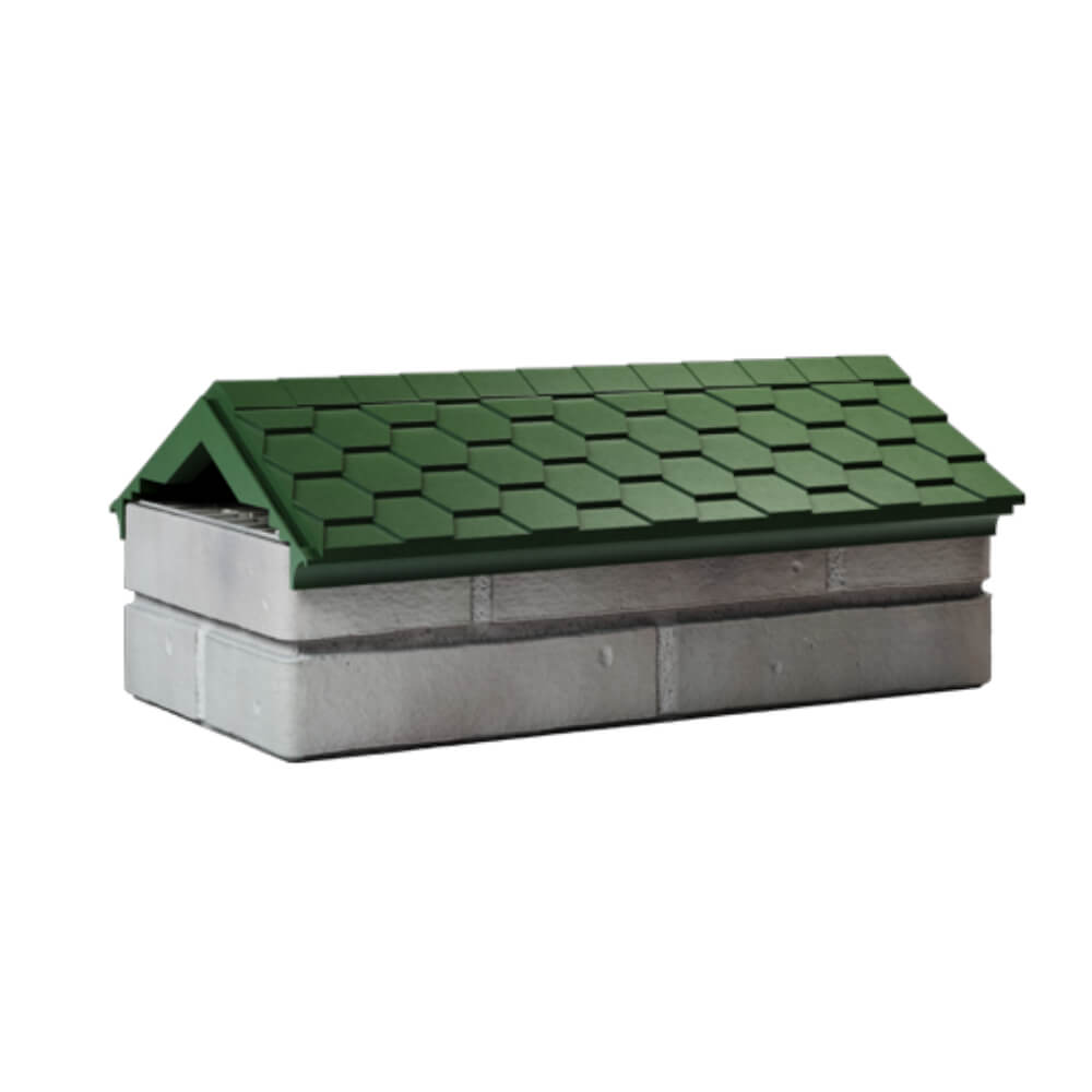 Парапет Zking Эверест Зеленый с посадкой на 1 кирпич (200/225/255мм) Майкоп фото