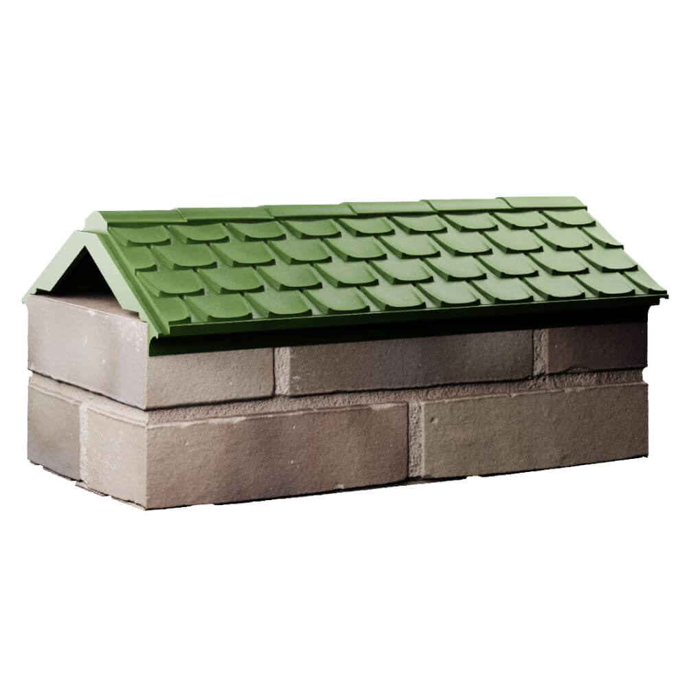 Парапет Zking Эльбрус Зеленый с посадкой на 1 кирпич (255мм) Майкоп фото