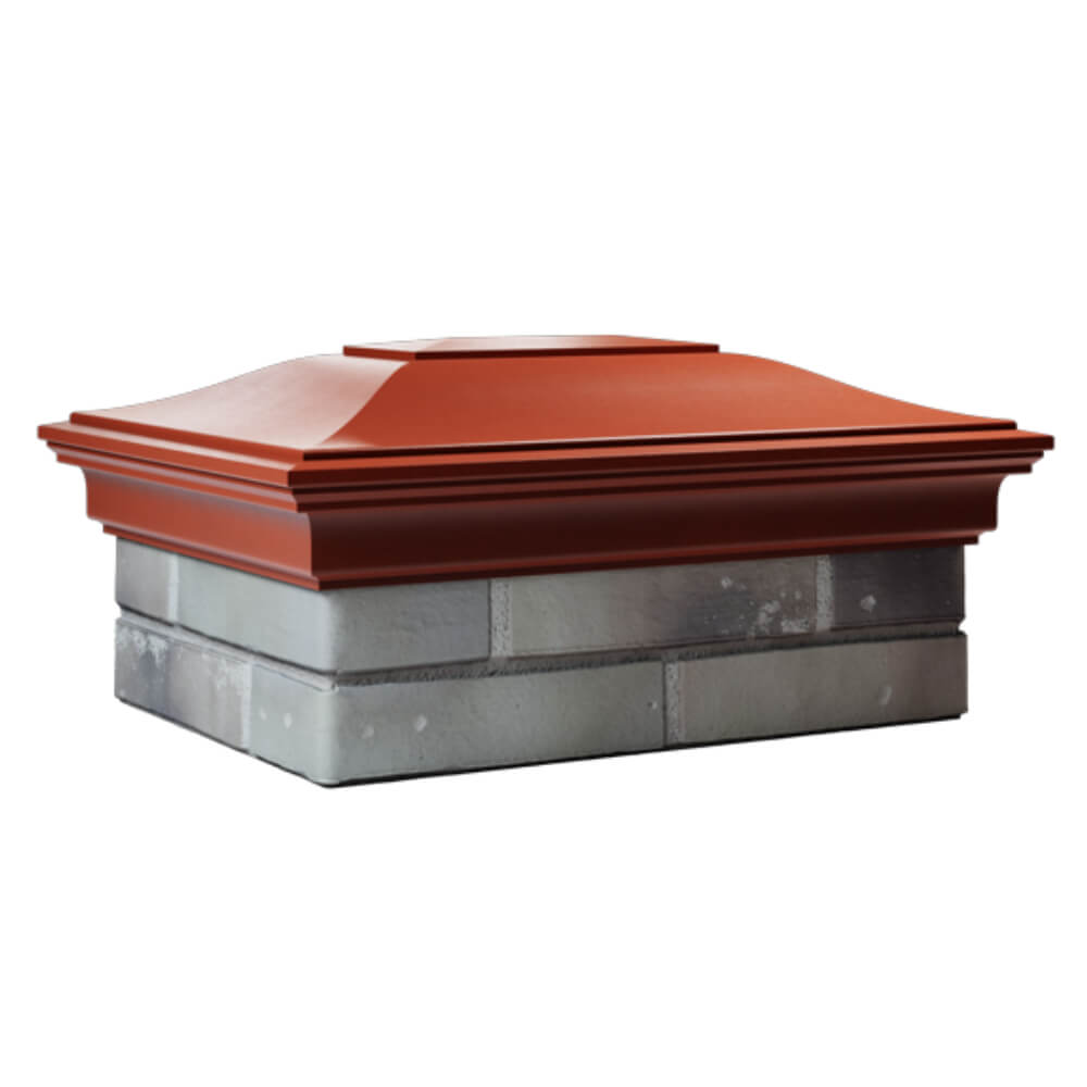 Колпак Zking Монблан Красный на столб 2х1.5 кирпича (515х385мм) в Майкопе фото