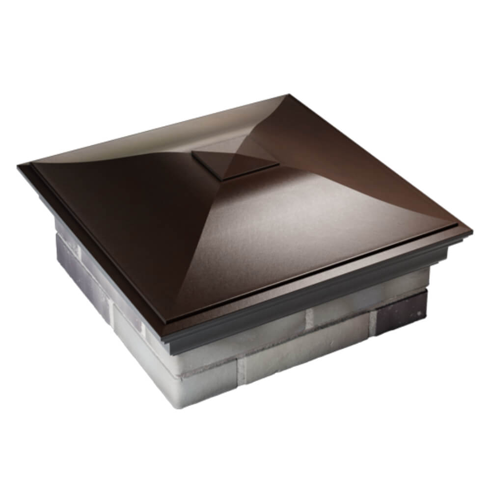 Колпак Zking Монблан Коричневый на столб 2х2 кирпича (515х515мм) Майкоп фото