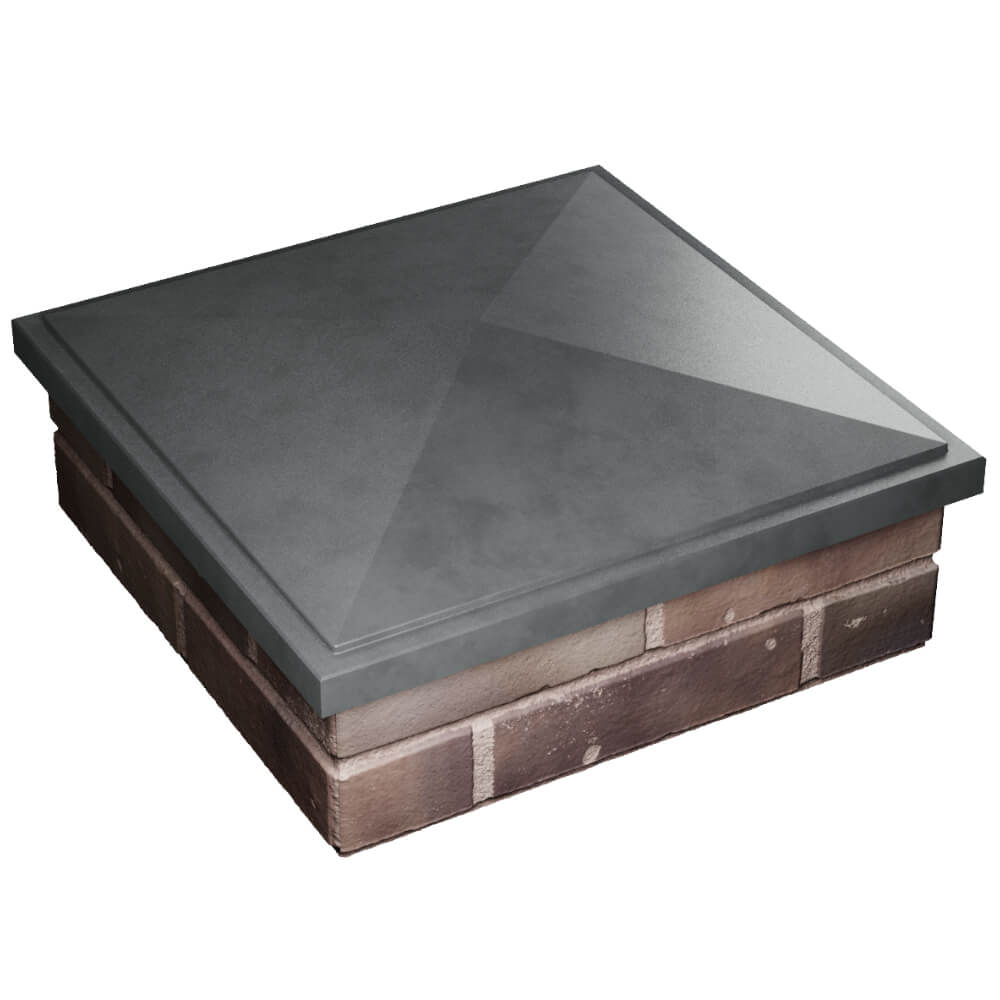 Колпак Zking БонаМоно Серый на столб 2х2 кирпича (515х515, 530х530мм) в Майкопе фото