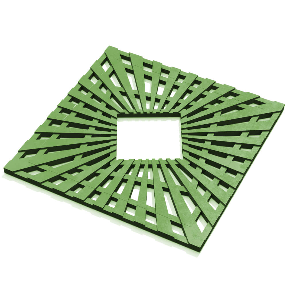 Приствольная решетка для дерева ZKING ATMOSPHERE 1.2х1.2м Зеленая в Майкопе фото