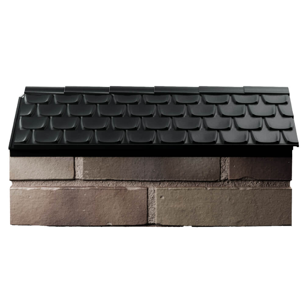 Парапет Zking Эльбрус Черный с посадкой на 1 кирпич (255мм) в Майкопе фото
