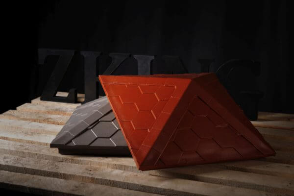 Колпак Zking Эверест Красный на столб 1.5х1.5 кирпича (390х390мм) в Майкопе фото