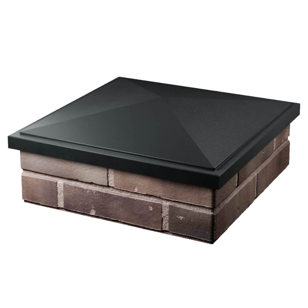 Колпак Zking БонаМоно Черный на столб 2х2 кирпича (515х515, 530х530мм) в Майкопе фото