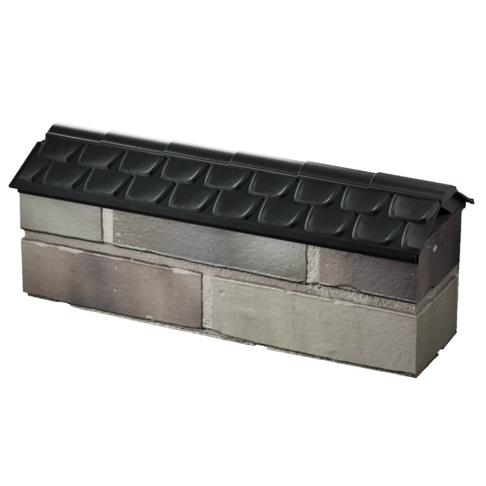 Парапет Zking Эльбрус Черный с посадкой на 0.5 кирпича (130мм) в Майкопе фото