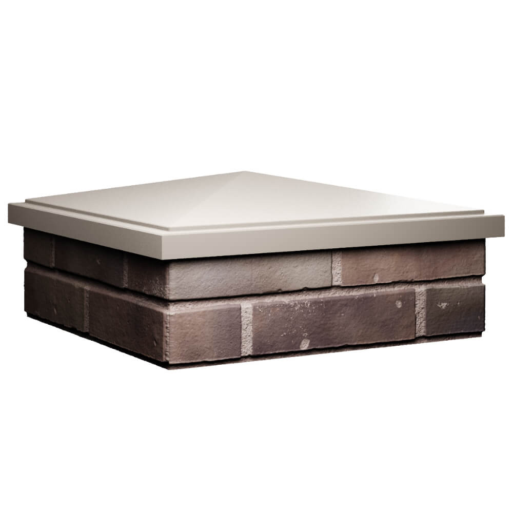 Колпак Zking БонаМоно Бежевый на столб 2х2 кирпича (515х515, 530х530мм) в Майкопе фото