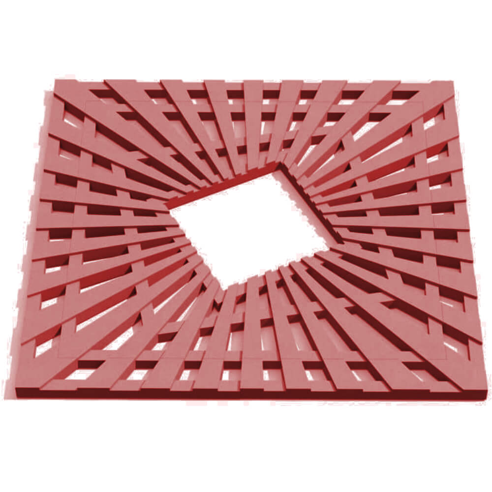 Приствольная решетка для дерева ZKING ATMOSPHERE 1.2х1.2м Красная Майкоп фото