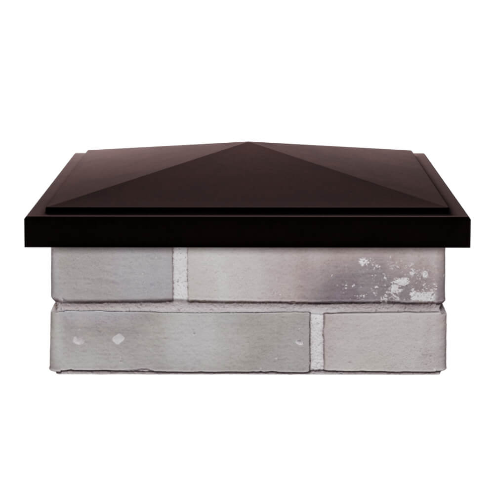 Колпак Zking БонаМоно Коричневый на столб 1.5х1.5 кирпича (385х385, 400х400мм) Майкоп фото