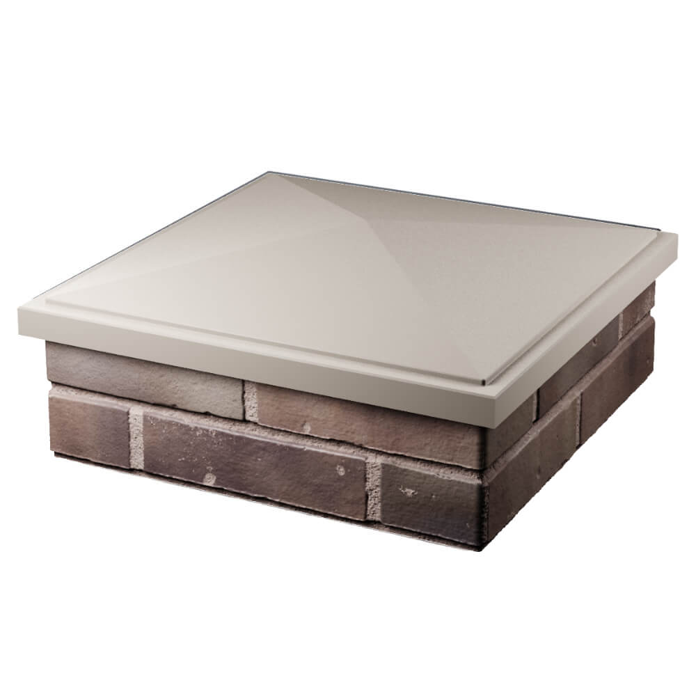 Колпак Zking БонаМоно Бежевый на столб 2х2 кирпича (515х515, 530х530мм) в Майкопе фото